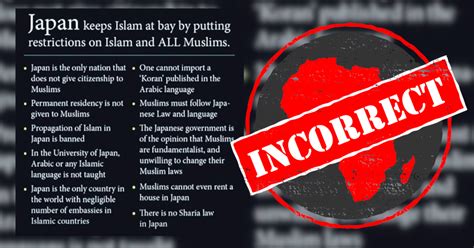 Japan ‘keeps Islam At Bay The Evidence Is Incorrect Africa Check