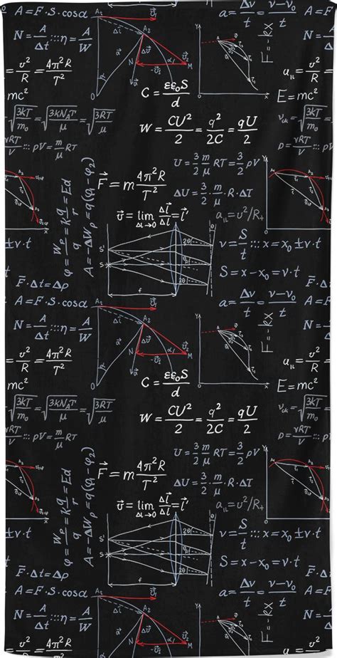 Physics Formula Beach Towel Designed By Squeaky Chimp T Shirts