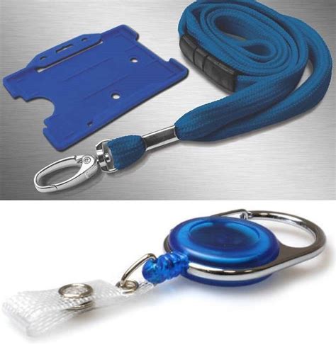 Id Neck Strap Lanyard Id Card Holder And Retractable Reel Pass Badge