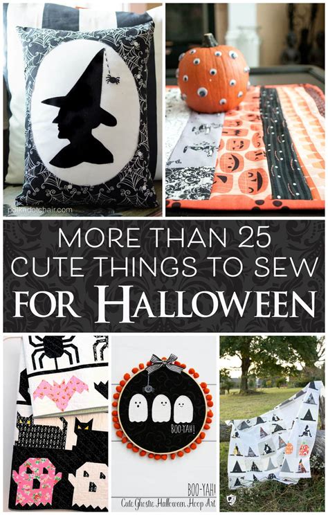 25 Cute Things To Sew For Halloween Polka Dot Chair