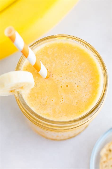 Orange Banana Smoothie Eating Bird Food