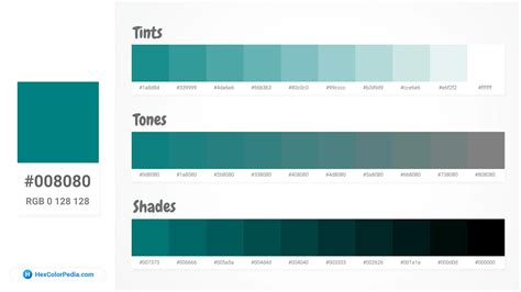 What Is The Color Of Teal Hexcolorpedia