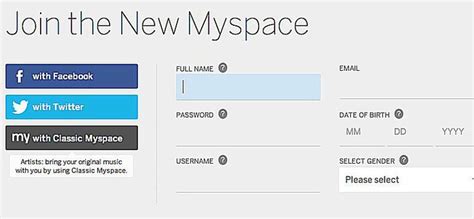 The New Myspace Page Has Been Updated