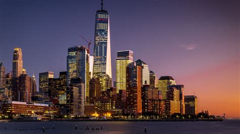 Manhattan New York Usa Skyscrapers 4k Hd Wallpaper