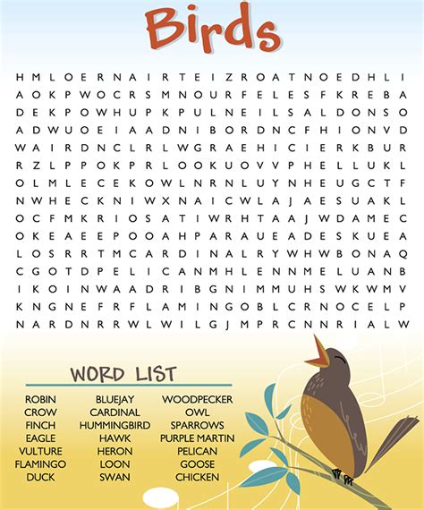 Birds Word Seek by YUCKLES! | Puzzles for kids, Birds, Games for kids
