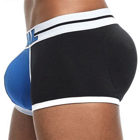 Enhancing Boxers Shorts Sexy Mens Underwear Bulge Penis Pad Push Up Cup