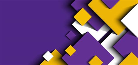 Abstract background 3D purple, yellow, white geometric squares shape ...