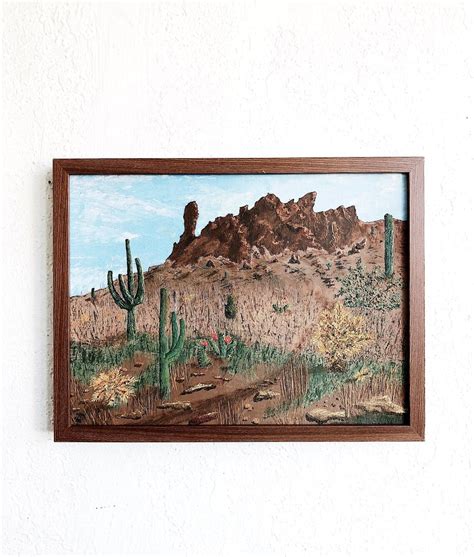Vintage Desert Landscape Painting Maven Collective