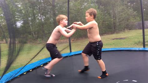 Doing A Awesome Wrestling Match With My Friend At His House Youtube