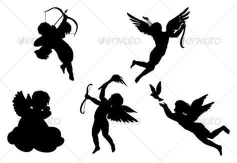 Silhouette Of Angels At Getdrawings Free Download