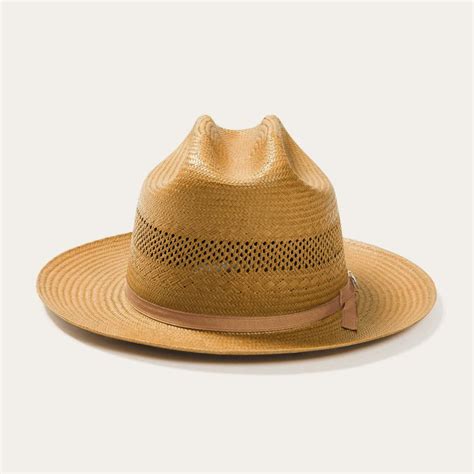 Open Road Vented Straw Cowboy Hat Stetson