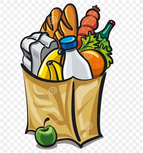 Grocery Store Shopping Bags And Trolleys Supermarket Clip Art Png