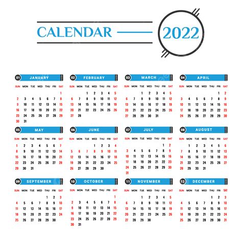Gambar Kalender 2022 Dengan Warna Biru Dan Hitam Kalender Kalender