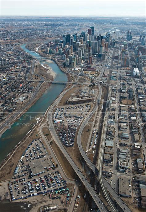 Aerial Photo Greyhound Bus Terminal Calgary