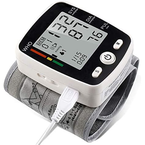 Wrist Blood Pressure Monitor Usb Charging Portable Automatic Digital