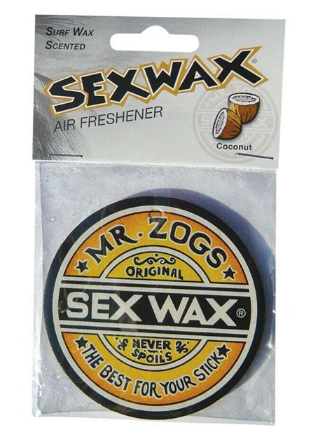 Mr Zogs Genuine Sex Wax Coconut Car Van Air Freshener Fragrance 5012355555550 Ebay