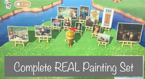 Animal Crossing New Horizons Complete Real Painting Set From Redd For