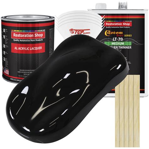Restoration Shop Super Gloss Jet Black Acrylic Lacquer Auto Paint