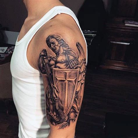 It is a means for the fathers or the mother of recalling the child who died before coming into the world or lived for a very short time period. 27 best Shield Tattoos For Men Template images on ...