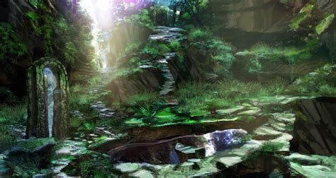 Forest Pool By Axl99 On Deviantart Environment Concept Forest