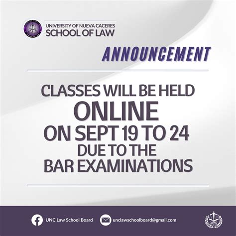 📣 𝐀𝐍𝐍𝐎𝐔𝐍𝐂𝐄𝐌𝐄𝐍𝐓 📣 𝐒𝐡𝐢𝐟𝐭 𝐭𝐨 𝐎𝐧𝐥𝐢𝐧𝐞... - UNC Law School Board