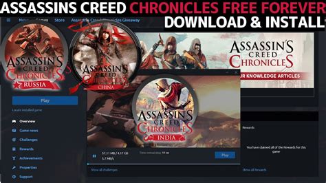 Assassins S Creed Chronicles Trilogy Free Forver Ubisoft Youtube