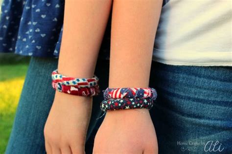 Crafting With Tweens Easy Red White And Blue Bracelets Follow This