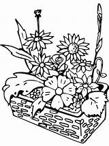 Flowerbed Fleur sketch template