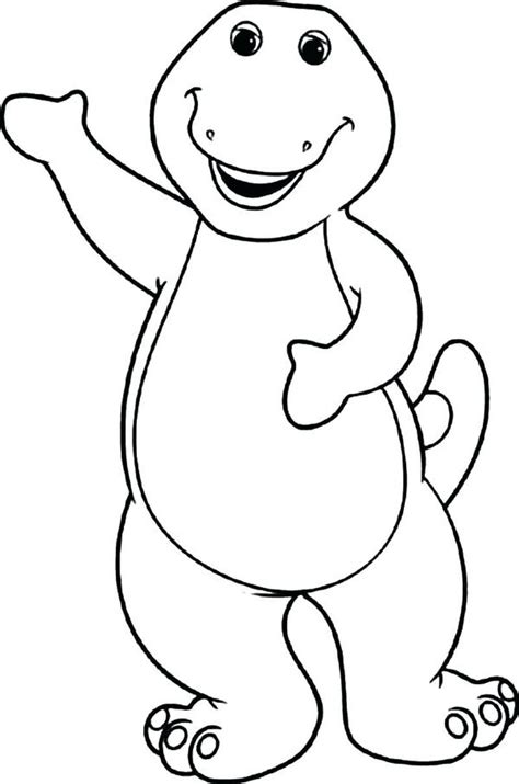 Barney And Friends Pic Printable Birthday Coloring Pages Dinosaur