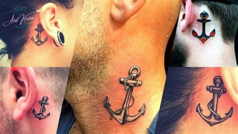 Anchor Tattoo For Men Neck Tattoo Anchor Tattoo Design Youtube