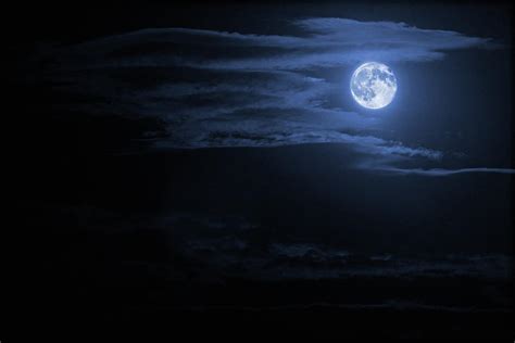 Night Sky And Moon By Mariusfm77