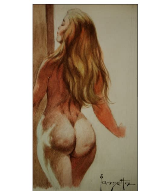FRAZETTA WATERCOLOR NUDE In Tom Neal S Once Upon The Seas Comic