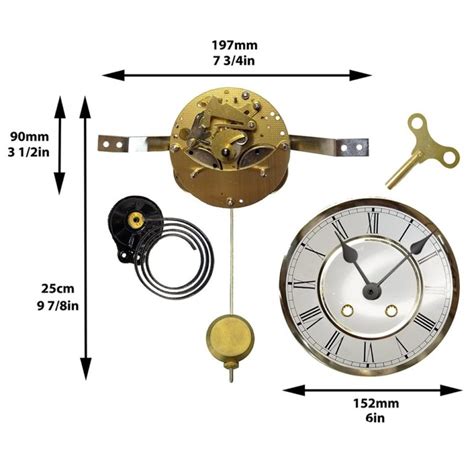 Mechanical Wall Clock Kit Wmkit04 1 800 381 7458 Clockworks Clockworks