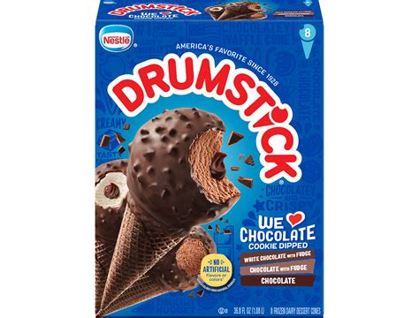 We Love Chocolate Cookie Dipped Sundae Cones Variety Pack Drumstick