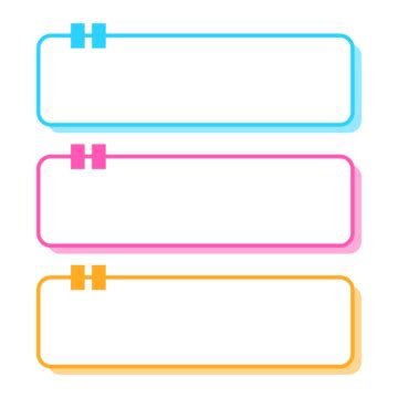 Colorful Text Boxes Text Box Banners Cute Text Boxes Brush Text