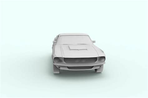 Stl File Ford Mustang Shelby Gt500 Eleanor 1967 For 3d Print 🚙・3d