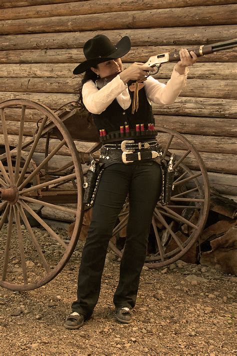 Cowgirl Takes Aim Photo Art By David Innes