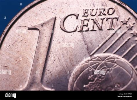 Euro 1 Cent Coin Face Heads Curled Money Change Cash Euro Coin