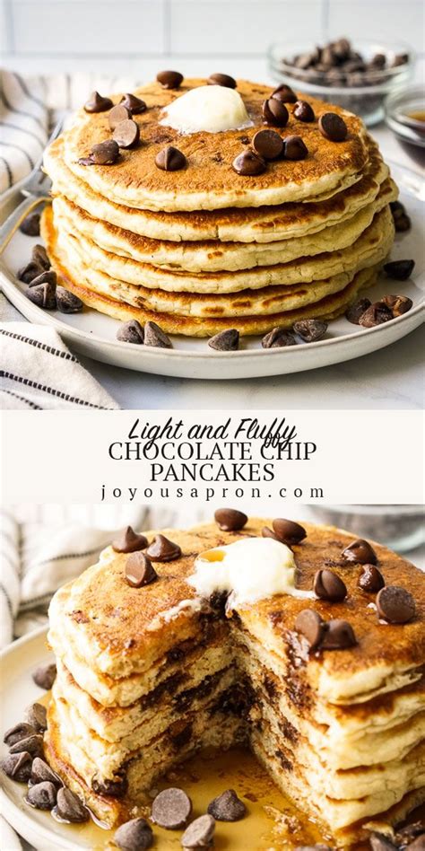 Easy Chocolate Chip Pancakes A Delicious Breakfast And Brunch Recipe