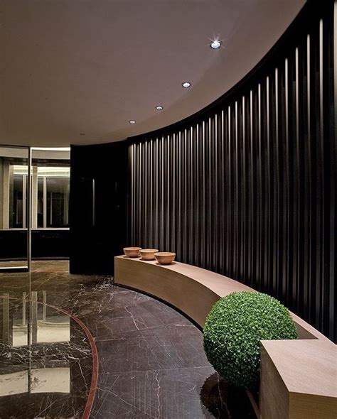 Curved Elegant Seating System In Reception Lobby Design Hotel Lobby