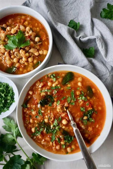 Turn on the instant pot and add all the ingredients listed under 'pressure cook'. 20-Minute Moroccan Chickpea Soup - Vegetarian Moroccan ...