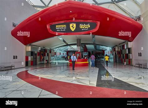 Inside Ferrari World Amusement Park In Yas Island Dubai United Arab