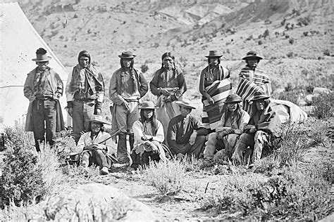 Paiute People This 1872 Image Shows A Group Of Slightly Surly Looking