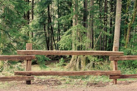 Cedar Split Rail Fence Nature Stock Photos Creative Market