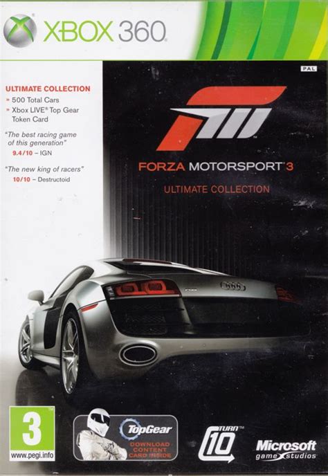 Forza Motorsport 3 Ultimate Collection 2010 Xbox 360 Box Cover Art