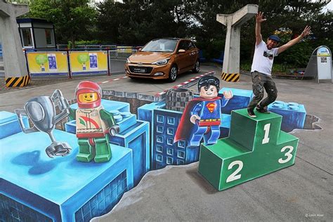 Legolandhyundai 3d Street Painting Street Art By Chalk