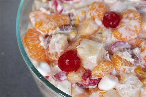When you're ready to whip up your own tasty bowl of ambrosia salad, here are the ingredients you'll need to have on hand: A Chemist in the Kitchen: Ambrosia