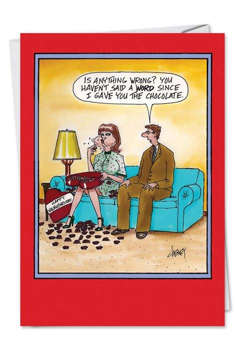 No F Choc Humorous Valentines Day Greeting Card Funny Cartoons My