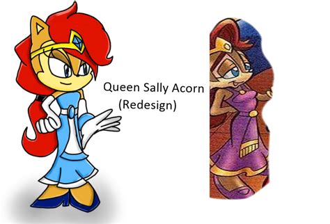 Queen Sally Acorn Redesign By Cindyhedgie On Deviantart