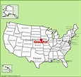 Omaha location on the U.S. Map